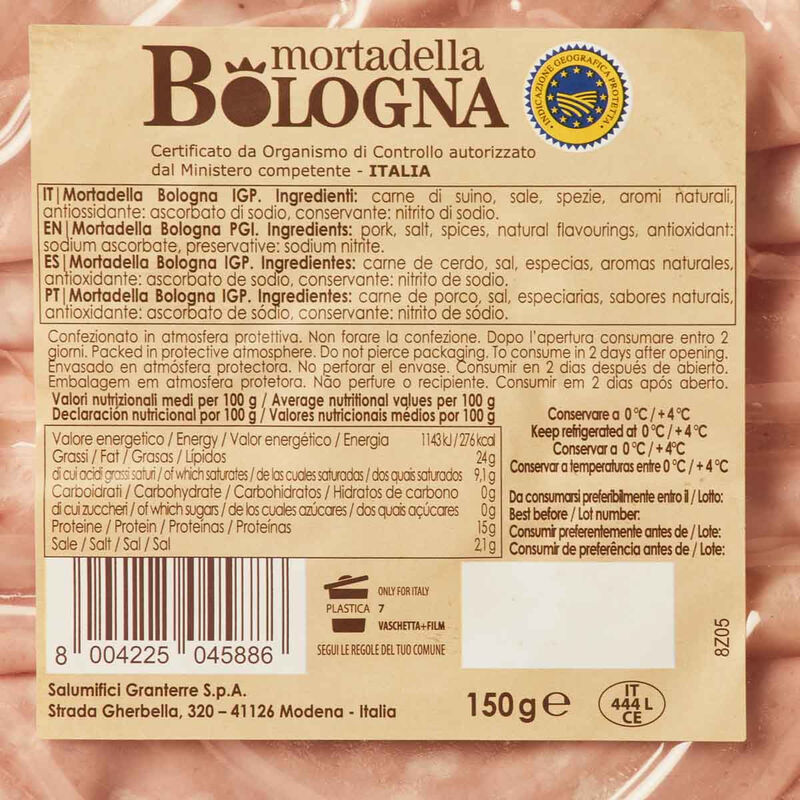 Mortadella Bologna Casa Modena 150 g 