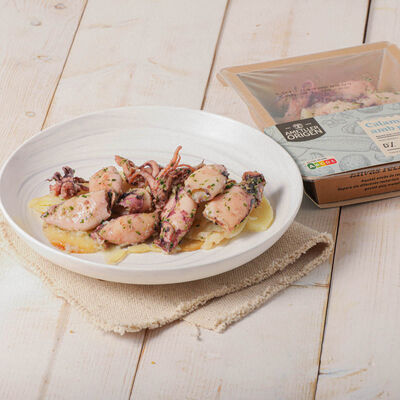 Chipirones a la plancha con patata Ametller Origen 240 g 