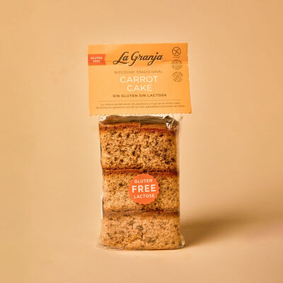 Bizcocho carrot cake, sin gluten y sin lactosa La Granja 350g 