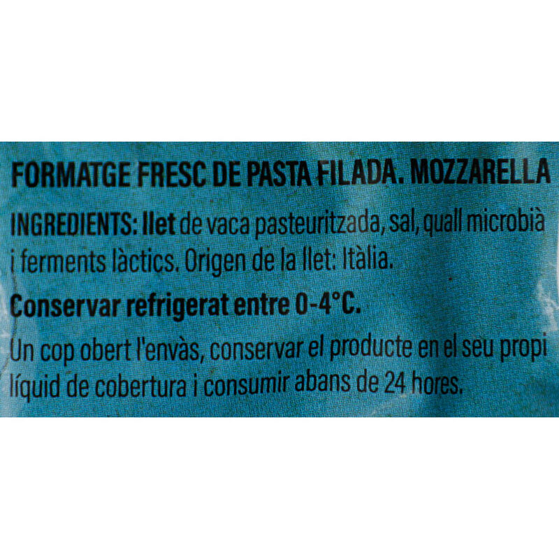 Mozzarella de vaca Ametller Origen 125g