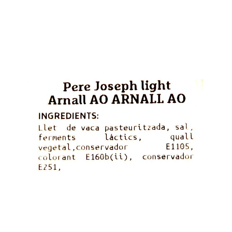 Queso Pere Joseph light Ametller Origen by Arnall 