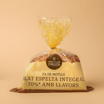 Pa de motlle espelta integral 70% Ametller Origen 290g 