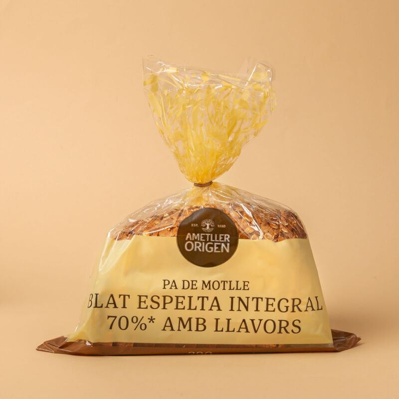 Pan de molde espelta integral 70% Ametller Origen 290g 