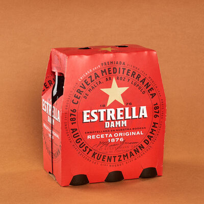 Cerveza Estrella DAMM 25cl - pack 6uds. 