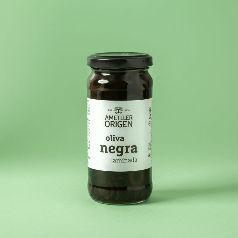 Olives negres laminades Ametller Origen 120g 