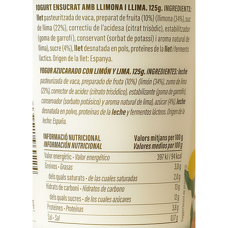 Yogur cremoso de limón Ametller Origen 125g - 4uds. 