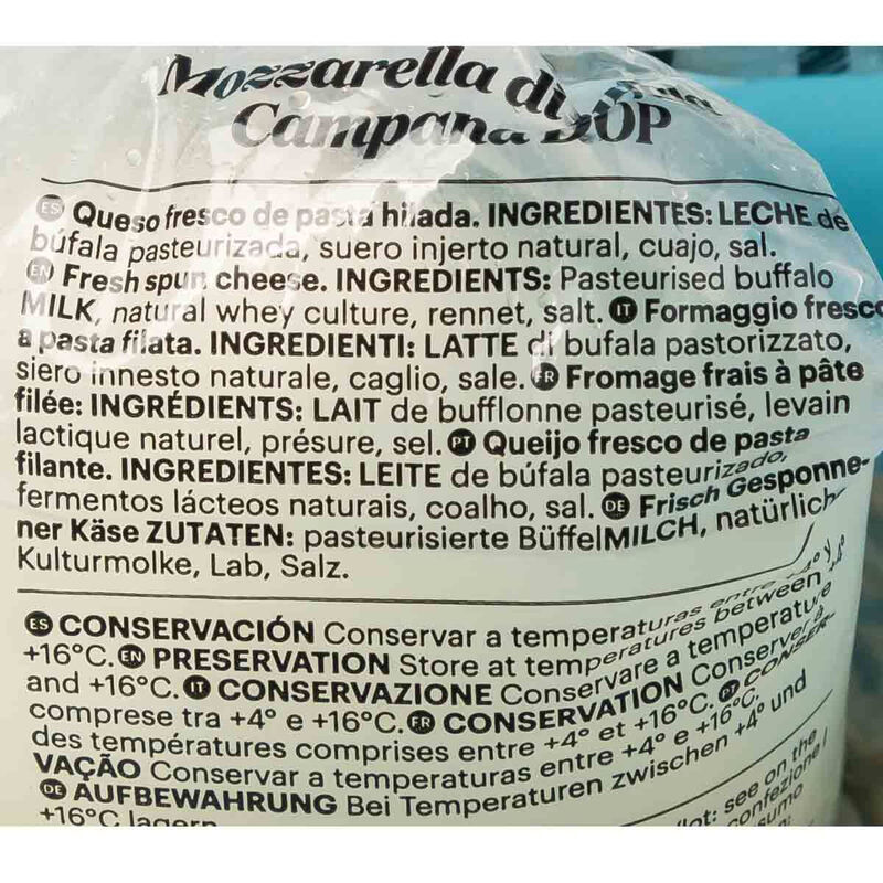 Mozzarella de búfala F.Della Mamma 250g 
