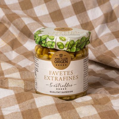 Favetes extrafines en oli 5 estrelles Ametller Origen 150g 