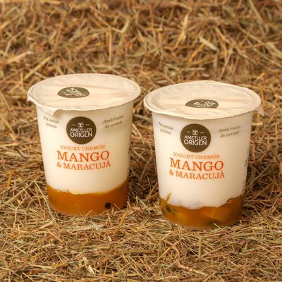 Yogur bicapa de mango-maracuyá Ametller Origen 125g - 2uds. 