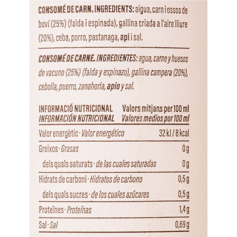 Consomé de carne Ametller Origen 5 Estrelles 1L