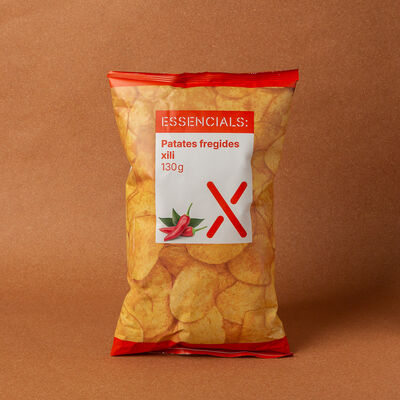 Patates fregides amb sabor xili barbacoa Essencials 130g 
