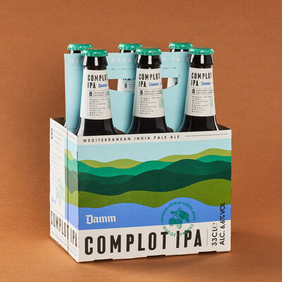 Cerveza IPA Complot DAMM 33cl - pack 6uds. 