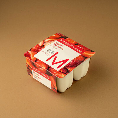 Yogur de fresa Essencials 125g - 4uds. 