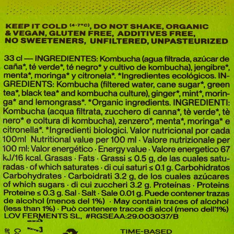 Kombucha Moringa Lov Ferments 330ml 