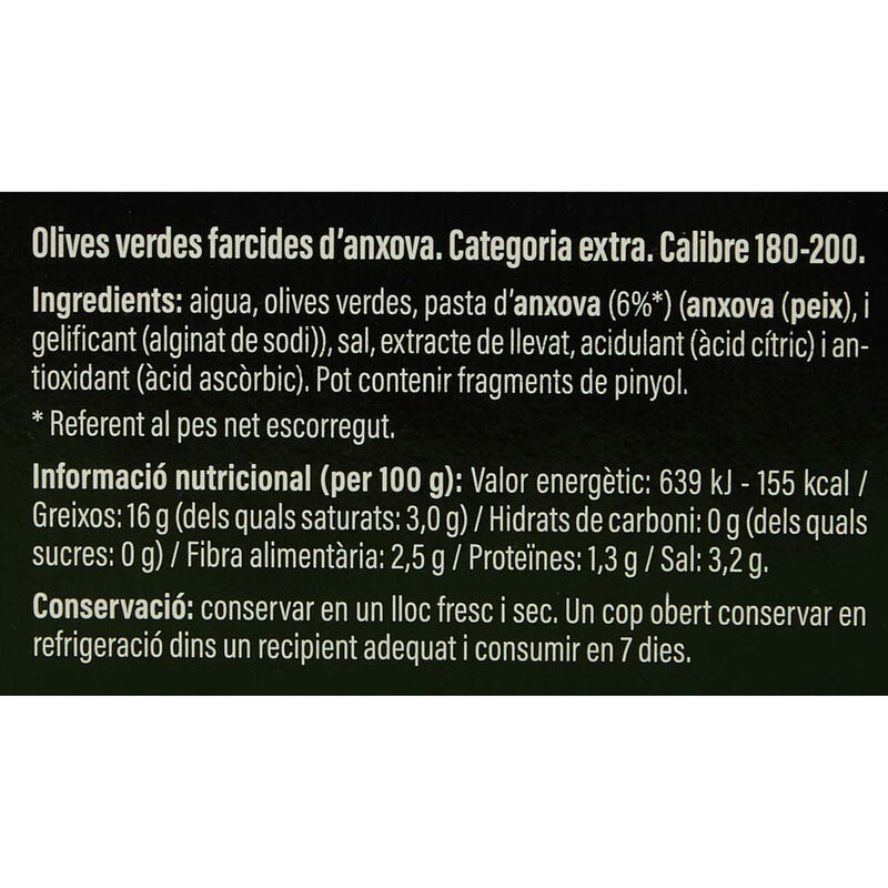 Aceituna rellena de anchoa Ametller Origen 50g - 3uds. 