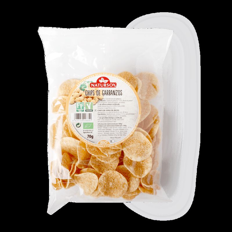 Xips de cigrons Natursoy 70g 