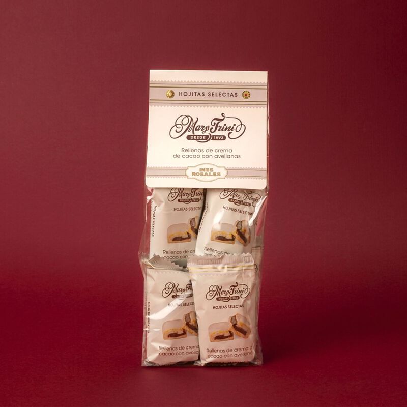 Hojitas rellenas con crema de cacao Mary Trini 360g