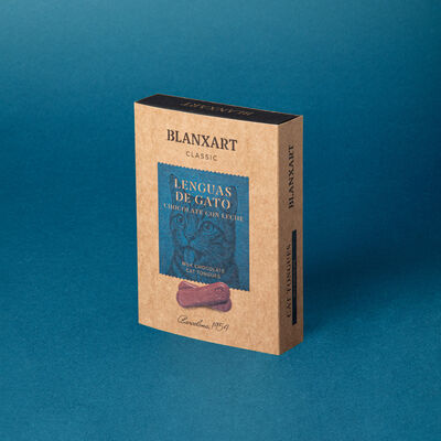 Llengües de gat de xocolata amb llet Blanxart 110g 