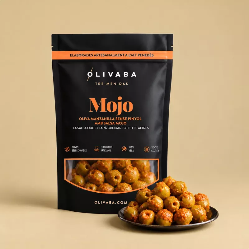 Aceituna verde aliñadas al mojo Olivaba 300g