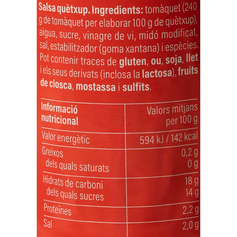 Salsa kétchup Ametller Origen 230 g 