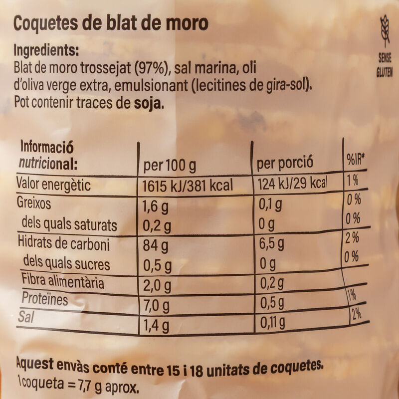 Coquetes blat de moro Essencials 140g