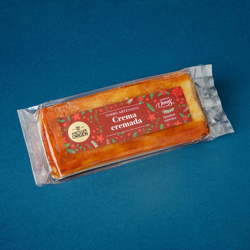 Torró de crema cremada Ametller Origen 200g