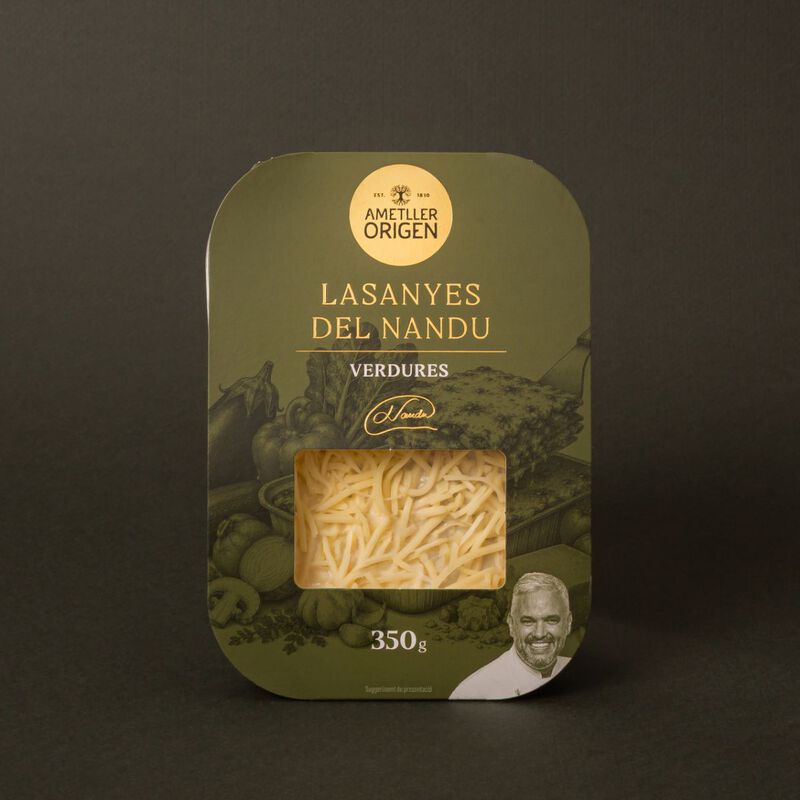 Lasaña de verduras Nandu Jubany 350g - Ración Individual