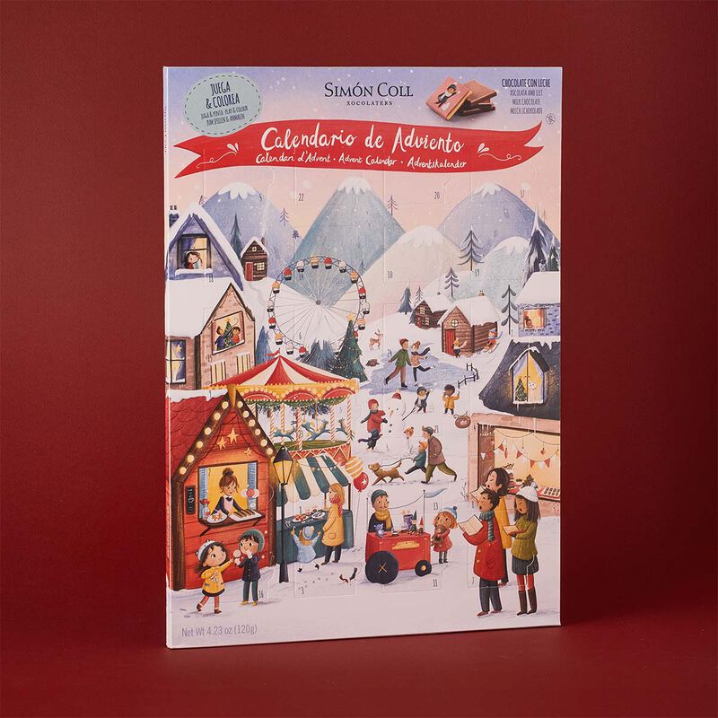 Calendario de adviento mercado navideño Simon Coll 120g 