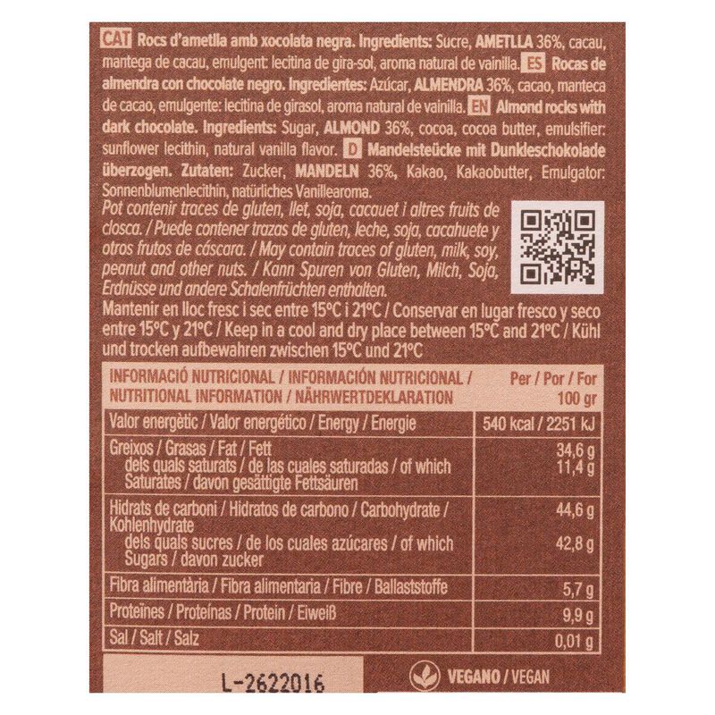 Rocs d'ametlla amb xocolata negra Blanxart 100g 