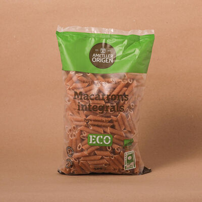 Macarrones integrales ecológicos Ametller Origen 500g 