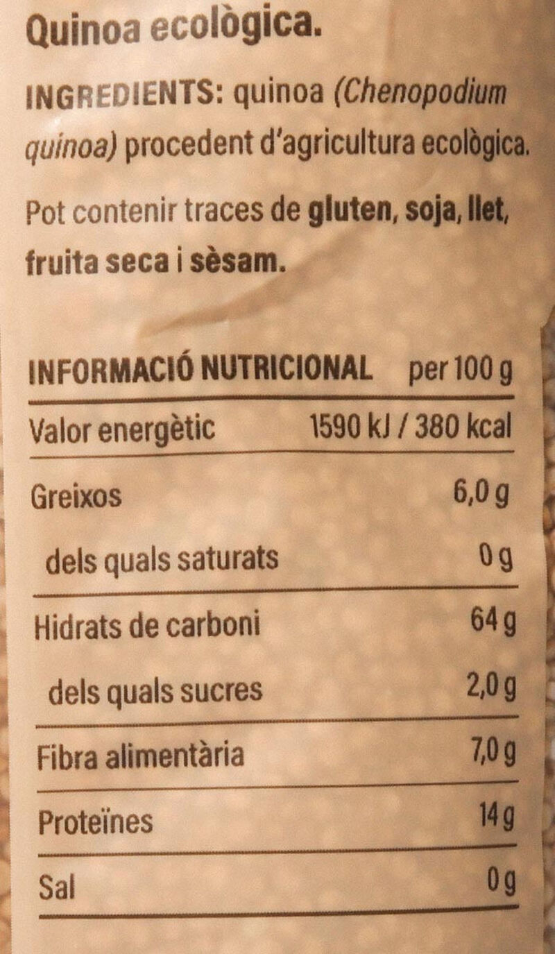 Quinoa ecológica Ametller Origen 500g