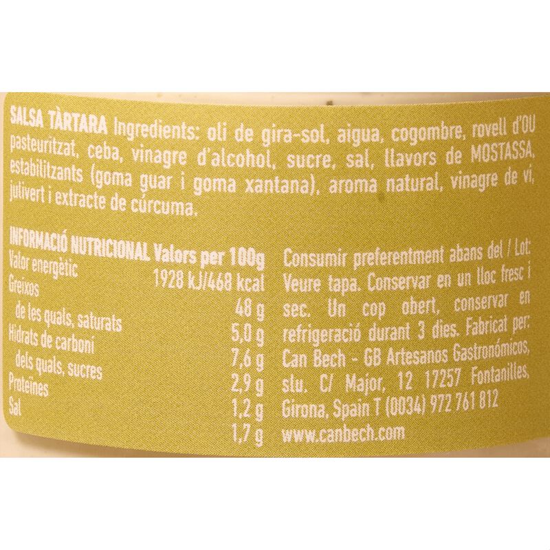 Salsa tártara Can Bech 110g