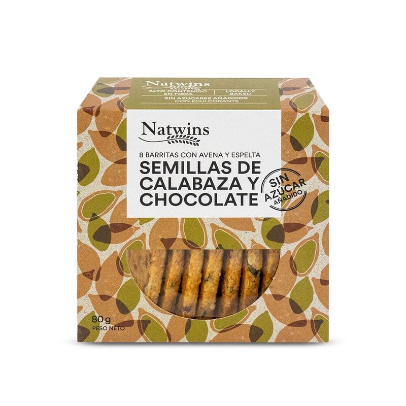Barretes llavors carbassa Natwins 80g 