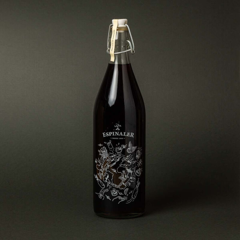 Vermut negro vintage ESPINALER 1l.