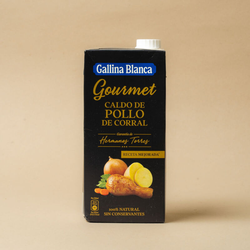 Caldo gourmet de pollo Gallina Blanca 1L 
