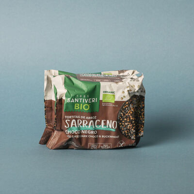Coquetes d'arròs sarraí amb xocolata Santiveri 112g 