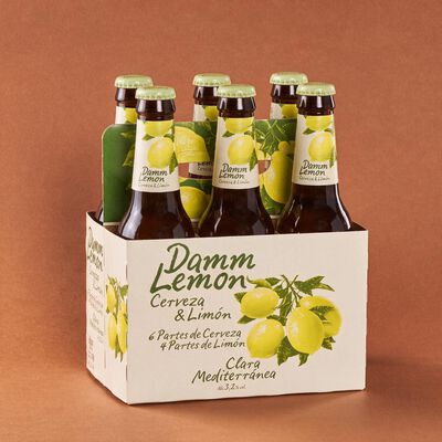 Cerveza Lemon Damm 25cl - pack 6uds. 