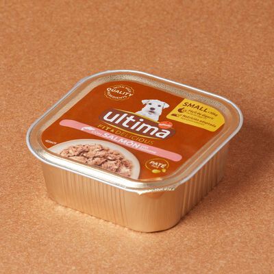Comida húmeda para perros mini con salmón Ultima 150 g 