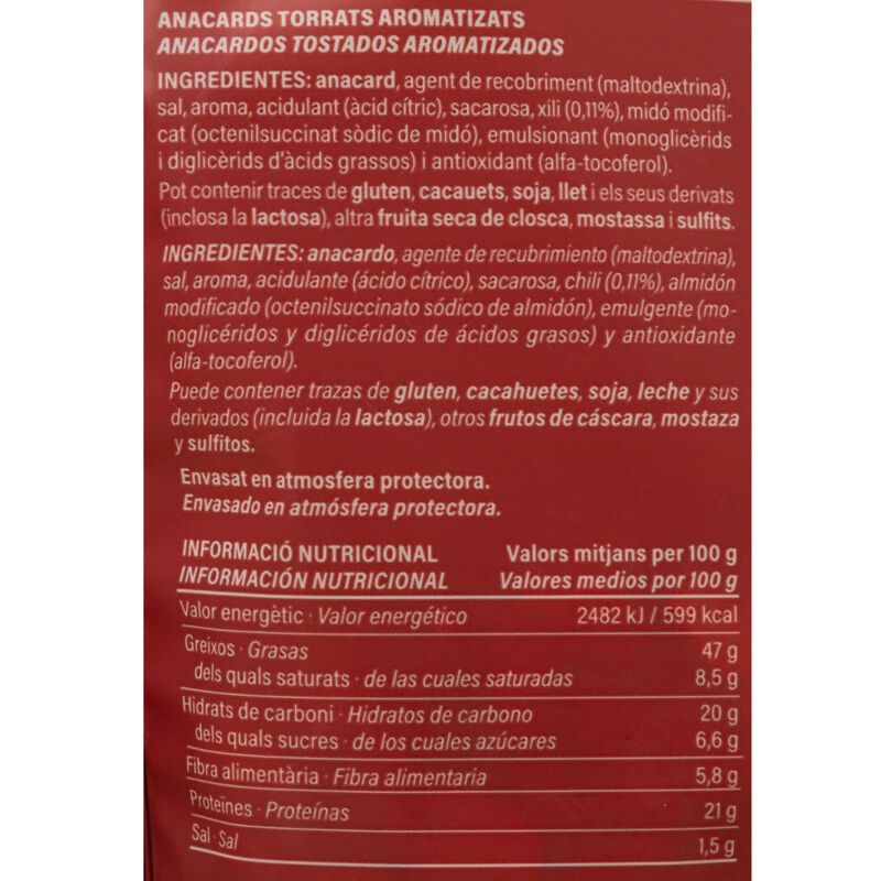 Anacardo chili Ametller Origen 150g 