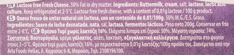 Formatge untable natural sense lactosa Arla 200 g