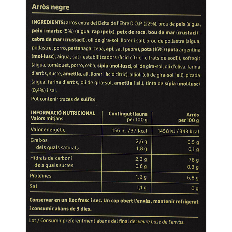Arroz negro Ametller Origen 900g 