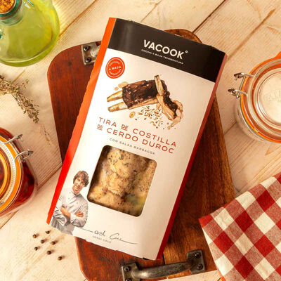 Costilla Ribb con salsa barbacoa Vacook 500g 