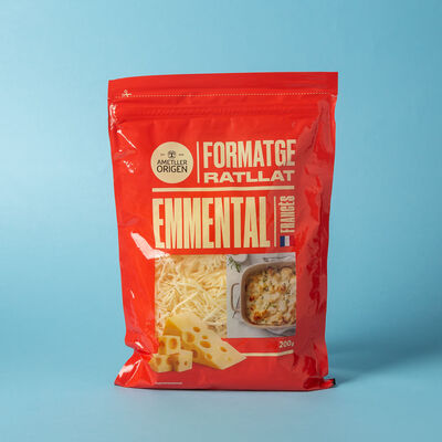 Formatge Emmental francès ratllat Ametller Origen 200g 
