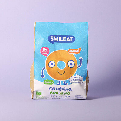 Galletas snack infantil ecológicas Smileat 38g 