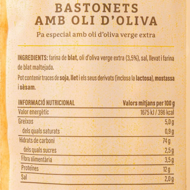 Bastonets oli oliva Ametllr Origen 50g