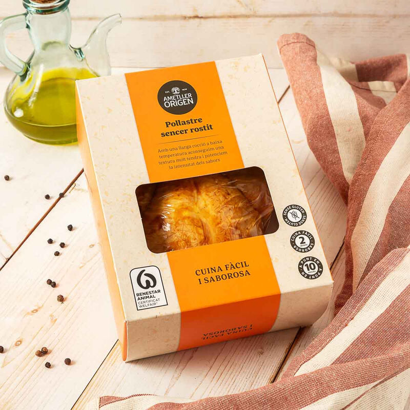 Pollastre sencer rostit Ametller Origen 1kg 