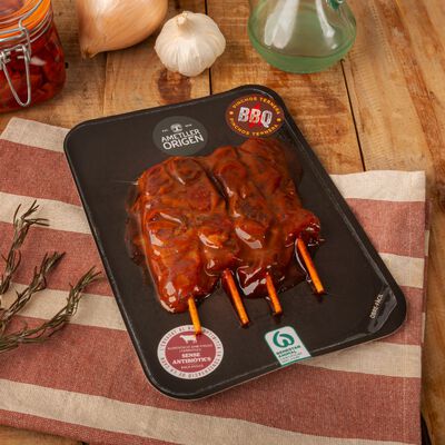Broqueta de vedella barbacoa Ametller Origen 