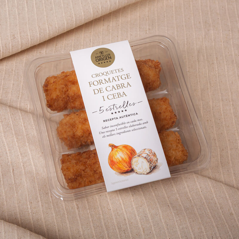 Croquetes de formatge de cabra i ceba Ametller Origen 168g - 6u. 