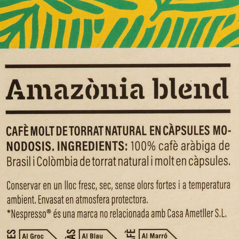 Cápsulas de café amazónico Ametller Origen - 10uds.