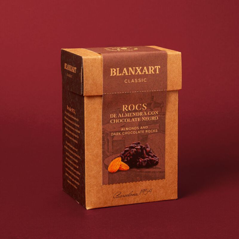 Rocs d'ametlla amb xocolata negra Blanxart 100g 